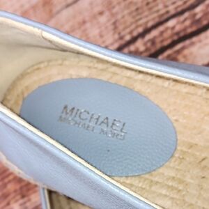 Michael Kors Metallic Silver Espadrilles